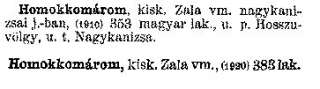 Homokkomárom - Révai nagy lexikona.jpg Homokkomárom - Révai nagy lexikona.jpg