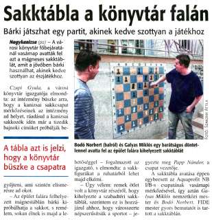 Zalai Hírlap 2017 04 11 085sz 03old - Sakktábla a könyvtár falán.jpg Zalai Hírlap 2017 04 11 085sz 03old - Sakktábla a könyvtár falán.jpg